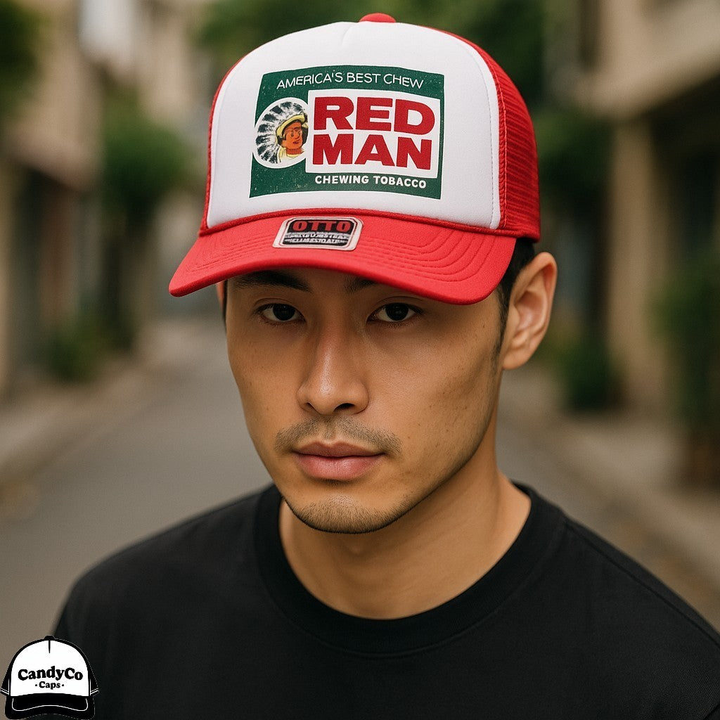 Redman logo Vintage Retro Trucker Hat cap throwback Father – CandyCo
