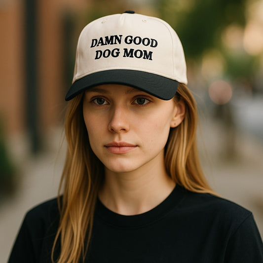 Damn good dog mom 4th of July Independence day embroidered trucker Hat